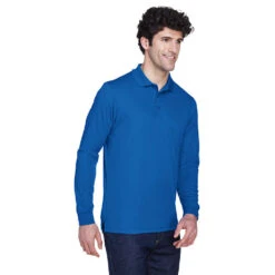 Core 365 Men's Pinnacle Performance Long-Sleeve Piqué Polo 3 Core 365 Men's Pinnacle Performance Long-Sleeve Piqué Polo -Allseasons Uniforms Shop AC88192@3