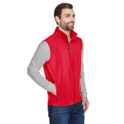 Core 365 Men's Cruise Two-Layer Fleece Bonded Soft Shell Vest -Allseasons Uniforms Shop ACCE701@3