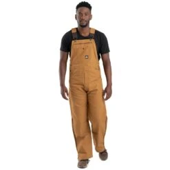 Berne Original Unlined Zip To Knee Duck Bib Overall