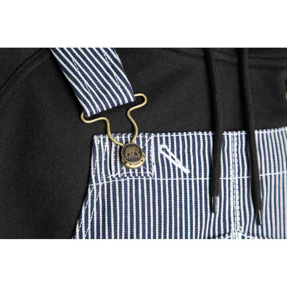 Berne Original Unlined Hickory Stripe Bib Overall Berne Original Unlined Hickory Stripe Bib Overall -Allseasons Uniforms Shop BEB1214@3