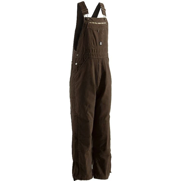 Berne Traditional Washed Insulated Bib Overall Quilt Lined Zip to Knee Berne Traditional Washed Insulated Bib Overall Quilt Lined Zip To Knee -Allseasons Uniforms Shop BEB213 1
