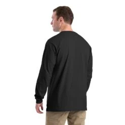 Berne Heavyweight Long Sleeve Pocket Tee Shirt -Allseasons Uniforms Shop BEBSM23@2