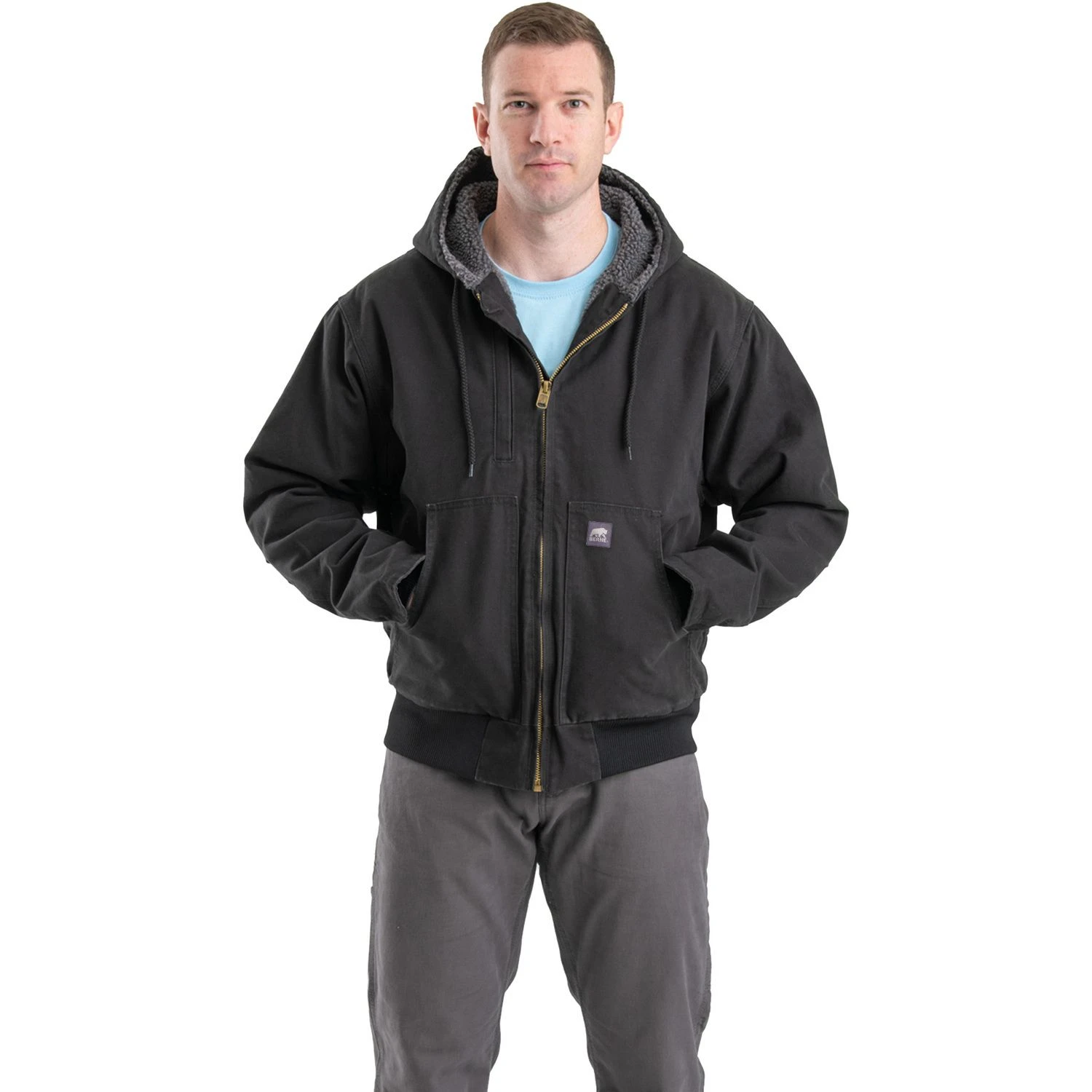 Berne Flex180 Washed Hooded Jacket Berne Flex180 Washed Hooded Jacket -Allseasons Uniforms Shop BEHJ317