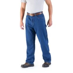 Berne Original Denim Flannel Lined Dungaree