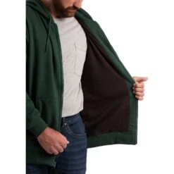 Berne Original Hooded Full Zip Sweatshirt-Thermal Lined 2 Berne Original Hooded Full Zip Sweatshirt-Thermal Lined -Allseasons Uniforms Shop BESZ101@2