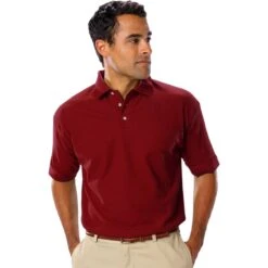 Blue Generation Men's Teflon Pique Polo Without Pocket