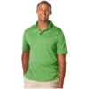 Blue Generation Men's Heathered Short Sleeve Polo