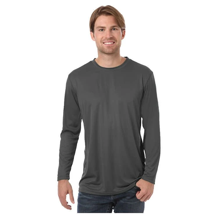 Blue Generation Adult Value Wicking Crew Neck Performance Long Sleeve T-Shirt Blue Generation Adult Value Wicking Crew Neck Performance Long Sleeve T-Shirt -Allseasons Uniforms Shop BG7303