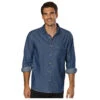 Blue Generation Men's 100% Cotton Untucked Denim Long Sleeve Shirt