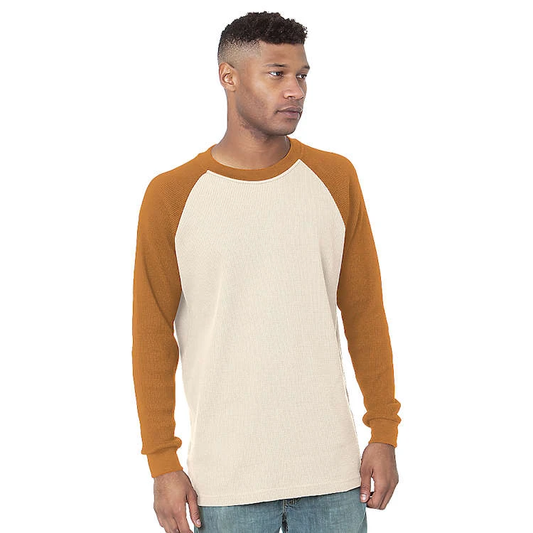 Bayside Heavyweight 7.5 oz. Waffle Knit Thermal Raglan with Cuff Sweatshirt Bayside Heavyweight 7.5 Oz. Waffle Knit Thermal Raglan With Cuff Sweatshirt -Allseasons Uniforms Shop BY8211