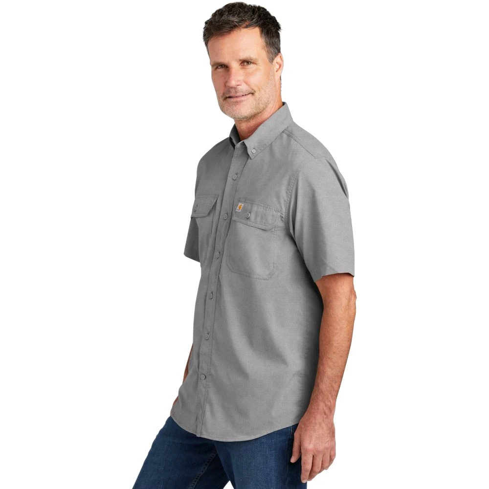 Carhartt Force® Solid Short Sleeve Shirt Carhartt Force® Solid Short Sleeve Shirt -Allseasons Uniforms Shop CA105292@1