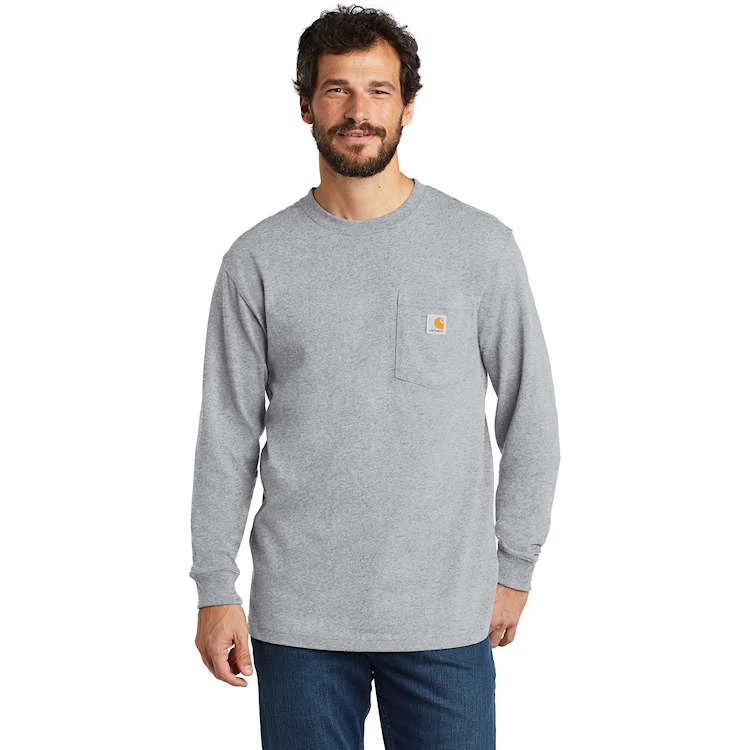 Carhartt Long Sleeve Workwear Crewneck T-Shirt Carhartt Long Sleeve Workwear Crewneck T-Shirt -Allseasons Uniforms Shop CAK126