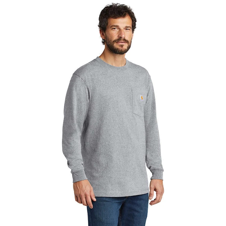Carhartt Long Sleeve Workwear Crewneck T-Shirt Carhartt Long Sleeve Workwear Crewneck T-Shirt -Allseasons Uniforms Shop CAK126@4