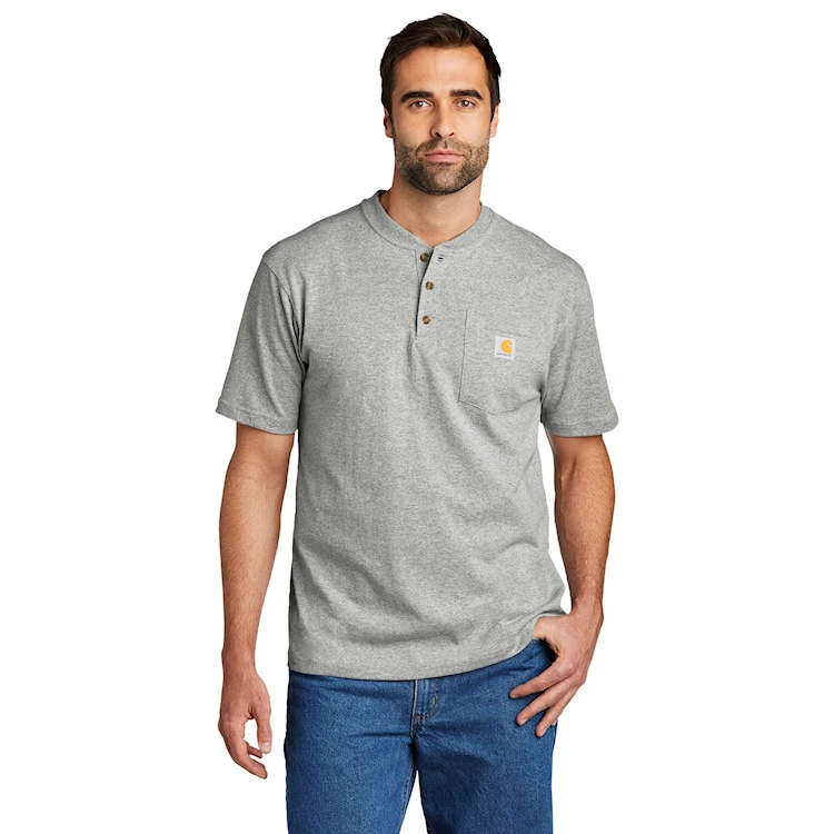 Carhartt Short Sleeve Henley T-Shirt Carhartt Short Sleeve Henley T-Shirt -Allseasons Uniforms Shop CAK84