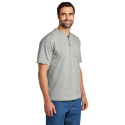Carhartt Short Sleeve Henley T-Shirt 4 Carhartt Short Sleeve Henley T-Shirt -Allseasons Uniforms Shop CAK84@4