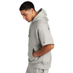 Champion® Reverse Weave® Short Sleeve Hoodie 2 Champion® Reverse Weave® Short Sleeve Hoodie -Allseasons Uniforms Shop CHS101SS@2