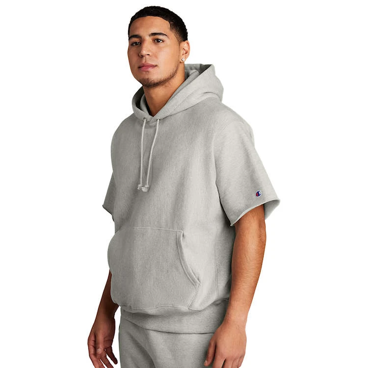 Champion® Reverse Weave® Short Sleeve Hoodie Champion® Reverse Weave® Short Sleeve Hoodie -Allseasons Uniforms Shop CHS101SS@3
