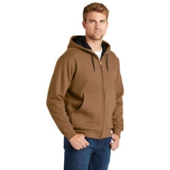 CornerStone® Heavyweight Full-Zip Hooded Sweatshirt With Thermal Lining 4 CornerStone® Heavyweight Full-Zip Hooded Sweatshirt With Thermal Lining -Allseasons Uniforms Shop CSCS620@4