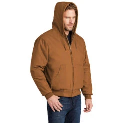 CornerStone® Duck Cloth Hooded Work Jacket -Allseasons Uniforms Shop CSJ763H@3