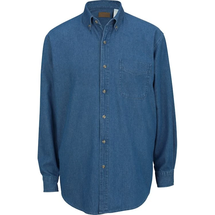 Edwards Men's Long Sleeve Casual Mid-Weight Denim Shirt Edwards Men's Long Sleeve Casual Mid-Weight Denim Shirt -Allseasons Uniforms Shop ED1093