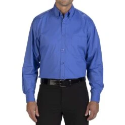 Edwards Men's Long Sleeve Stretch Poplin Shirt