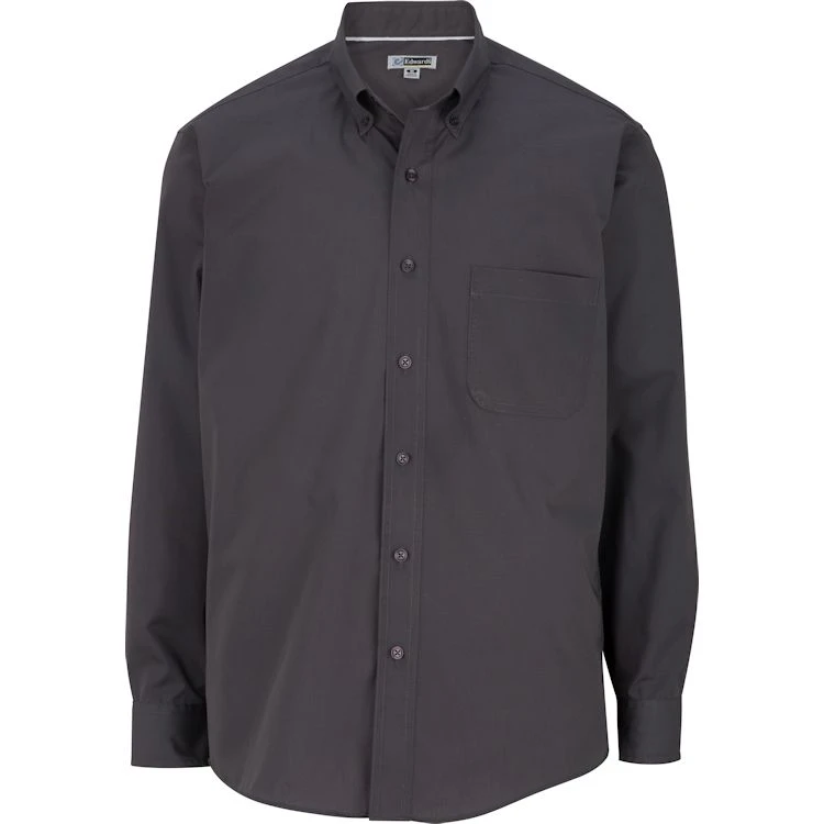Edwards Men's Long Sleeve Lightweight Button Down Collar Poplin Shirt Edwards Men's Long Sleeve Lightweight Button Down Collar Poplin Shirt -Allseasons Uniforms Shop ED1295