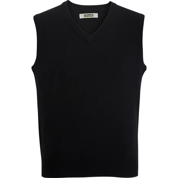Edwards Unisex V-Neck Acrylic Interlock Sweater Vest Edwards Unisex V-Neck Acrylic Interlock Sweater Vest -Allseasons Uniforms Shop ED4065