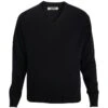 Edwards Unisex V-Neck Acrylic Interlock Long Sleeve Sweater
