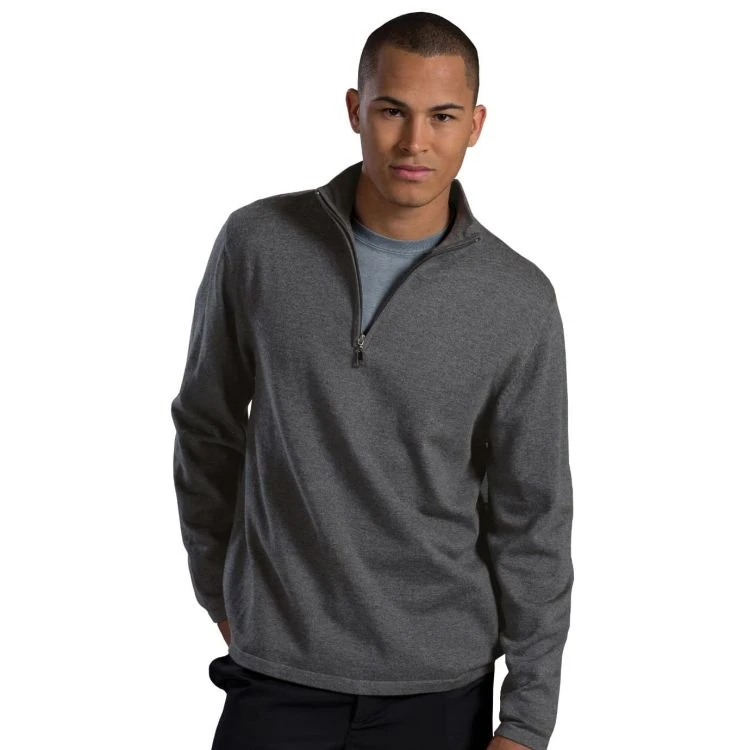 Edwards Quarter-Zip Fine Gauge Sweater Edwards Quarter-Zip Fine Gauge Sweater -Allseasons Uniforms Shop ED4072@1