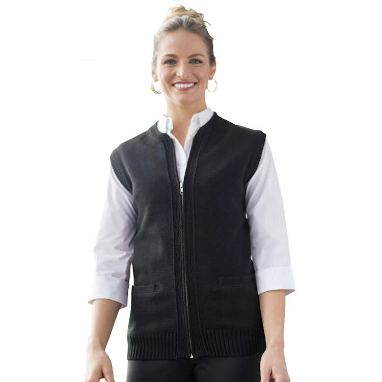 CLEARANCE Edwards Unisex Heavyweight Acrylic Full Zip Vest CLEARANCE Edwards Unisex Heavyweight Acrylic Full Zip Vest -Allseasons Uniforms Shop ED4302 1