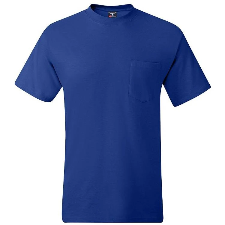 Hanes Beefy-T Tee Shirt with Pocket Hanes Beefy-T Tee Shirt With Pocket -Allseasons Uniforms Shop HA5190@1