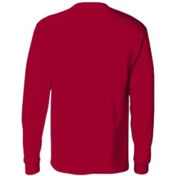 Hanes Tagless 6.0 Oz. Long Sleeve T-Shirt With Pocket 2 Hanes Tagless 6.0 Oz. Long Sleeve T-Shirt With Pocket -Allseasons Uniforms Shop HA5596@2