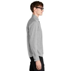 Mercer+Mettle Men's Long Sleeve Stretch Woven Shirt 2 Mercer+Mettle Men's Long Sleeve Stretch Woven Shirt -Allseasons Uniforms Shop MM2000@2