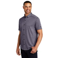 OGIO® Short Sleeve Gravitate Full-Button Polo -Allseasons Uniforms Shop OGOG141@3