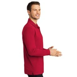 Port Authority® Long Sleeve Dry Zone® UV Micro-Mesh Polo -Allseasons Uniforms Shop PAK110LS@2