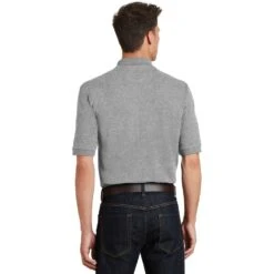 Port Authority® Heavyweight Cotton Pique Polo With Pocket -Allseasons Uniforms Shop PAK420P@3