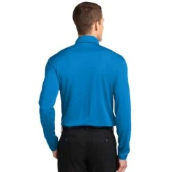 Port Authority® Silk Touch™ Performance Long Sleeve Polo 3 Port Authority® Silk Touch™ Performance Long Sleeve Polo -Allseasons Uniforms Shop PAK540LS@3