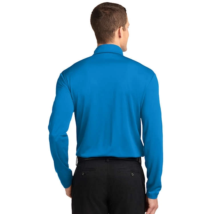 Port Authority® Silk Touch™ Performance Long Sleeve Polo Port Authority® Silk Touch™ Performance Long Sleeve Polo -Allseasons Uniforms Shop PAK540LS@3