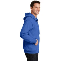 Port & Company® Essential Fleece Full-Zip Hooded Sweatshirt Sweatshirt -Allseasons Uniforms Shop PCPC90ZH@3