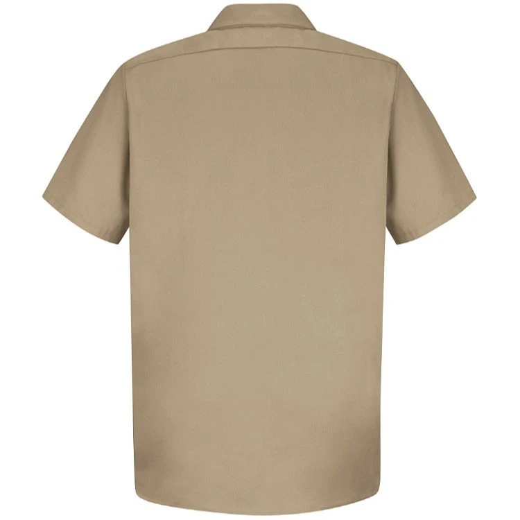 Red Kap Men's Wrinkle Resistant Cotton Short Sleeve Work Shirt Red Kap Men's Wrinkle Resistant Cotton Short Sleeve Work Shirt -Allseasons Uniforms Shop RCSC40 1