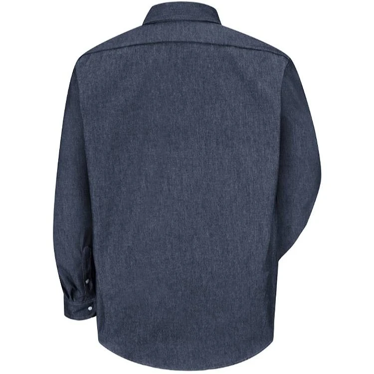 Red Kap Men's Deluxe Denim Long Sleeve Work Shirt Red Kap Men's Deluxe Denim Long Sleeve Work Shirt -Allseasons Uniforms Shop RCSD78 1