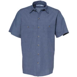 Reed SoftTouch Micro Check Work Short Sleeve Shirt