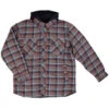 Tough Duck Fooler Front Quilt Lined Flannel Hooded Shirt