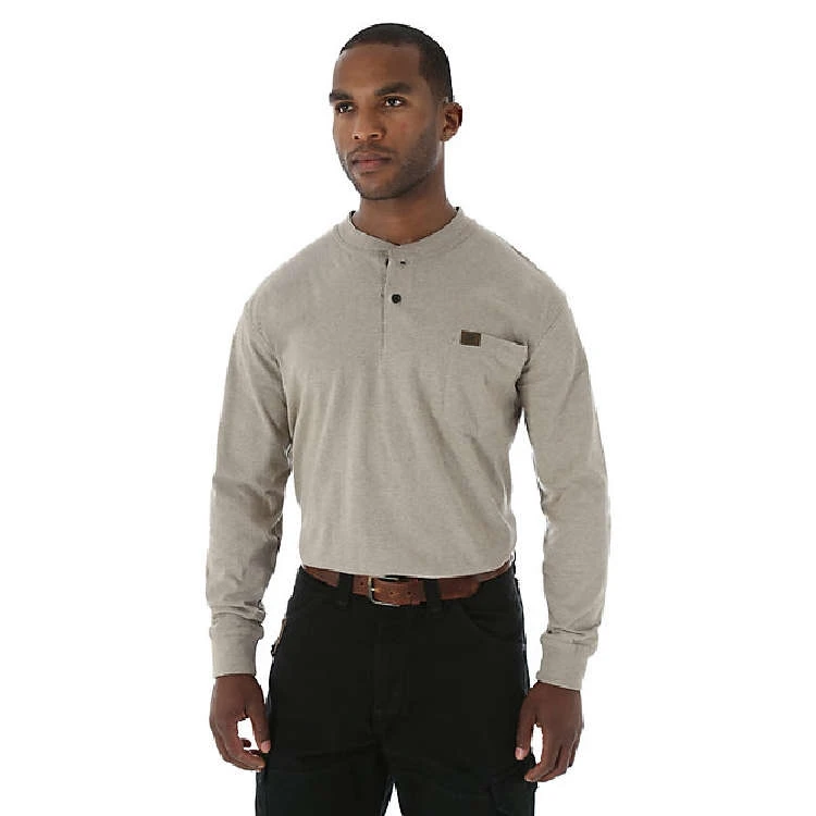 Wrangler Riggs Workwear Rugged Wear Long Sleeve Henley Wrangler Riggs Workwear Rugged Wear Long Sleeve Henley -Allseasons Uniforms Shop WR3W750